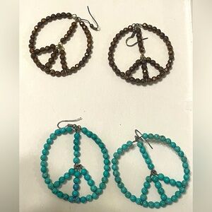 Lot of Peace Earrings! Boho baby!